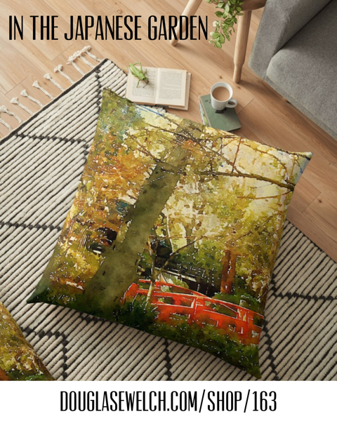 Join Me In The Japanese Garden with these Pillows, Tees, Tops, iPhone Cases, and Much More!