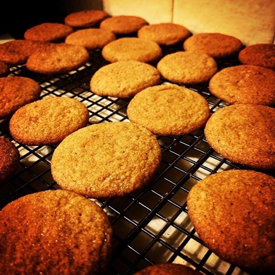 Soft and Chewy Ginger Cookies for our annual party via Instagram