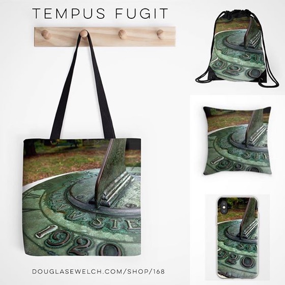 Don’t Let Time Pass You By! Get these Tempus Fugit Totes, Pillows, iPhone Cases, and Much More!