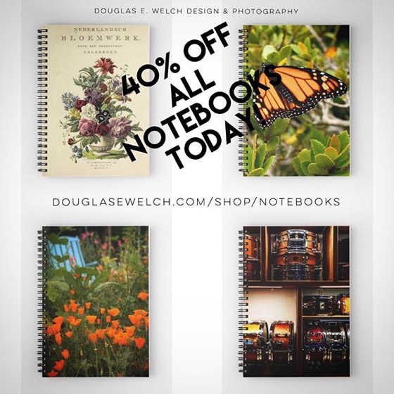 40% OFF All Notebooks Today From Douglas E. Welch Design and Photography [For Sale]