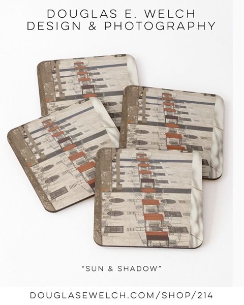 New Design and Product - “Sun and Shadow” Coasters and More From Douglas E. Welch Design and Photography [For Sale]
