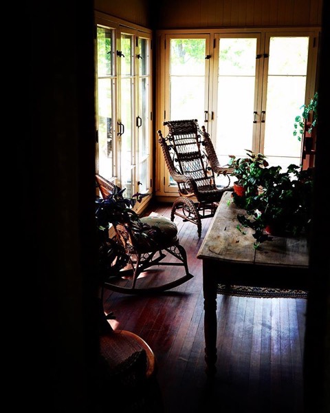 Porch, Byers-Evans House, Denver, Colorado via Instagram