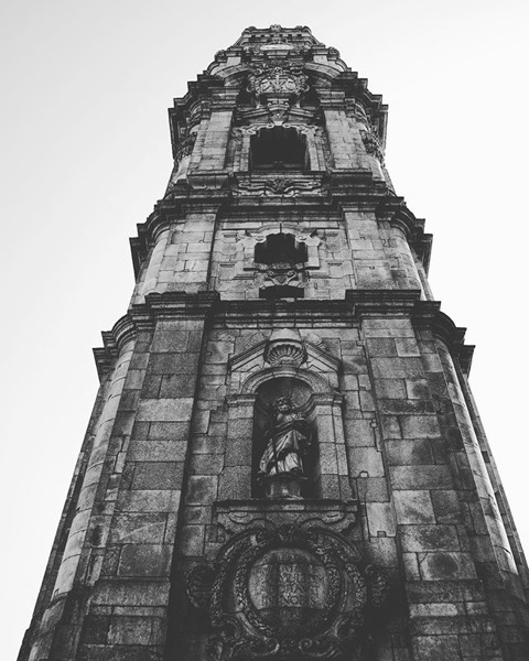 Clérigos Tower, Porto, Portugal via Instagram