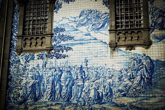Tile Mural Detail, Igreja do Carmo, Porto, Portugal via Instagram