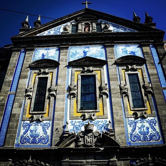 Tile Facade at Porto, Portugal Train Station via Instagram