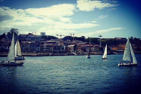 Sailboats On The Douro River, Porto, Portugal via Instagram