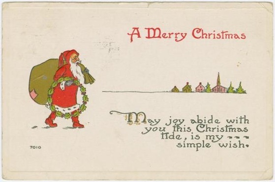 Christmas Past - 9 in a series - Vintage Christmas Cards from the New York Public Library Digital Collections