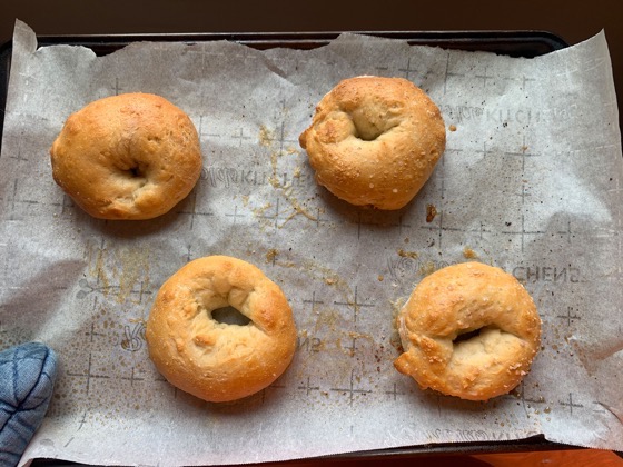 We Tried It: 5 Ingredient, Greek Yogurt Bagels via PEOPLE