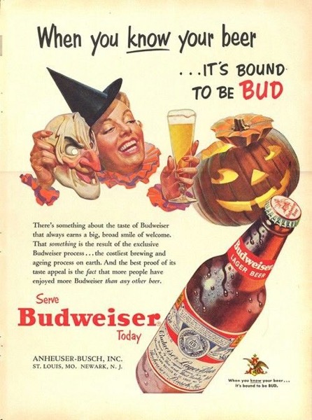 Halloween 2020 – 47 in a series – Budweiser Halloween Ad