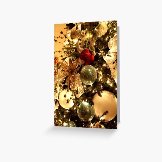 Christmas Decorations on the Tree Greeting Card