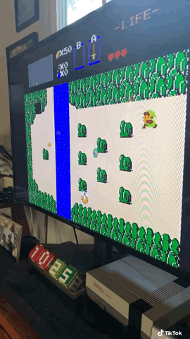 Time for a little Zelda today on the original NES  via TikTok [Video]