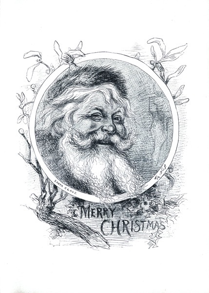 Order Now! Vintage Santa Etching by Thomas Nast Christmas Cards from Douglas E. Welch Design and Photography [For Sale]