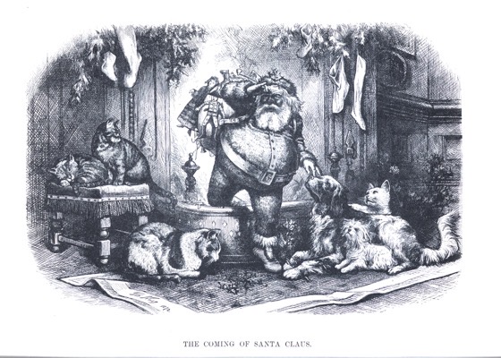 Order Now! Vintage Christmas Etching “The Coming of Santa Claus” by Thomas Nast Christmas Cards from Douglas E. Welch Design and Photography [For Sale]