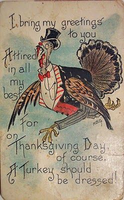 Thanksgiving 2020 – 9 in a series – “…a turkey should be dressed.”