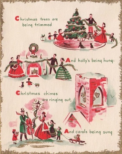 Christmas 2020 - 29 in a series -  Vintage Christmas Card