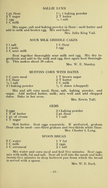 Historical Cooking Books - 100 in a series - The Thursday afternoon cooking club's cook book (1922)
