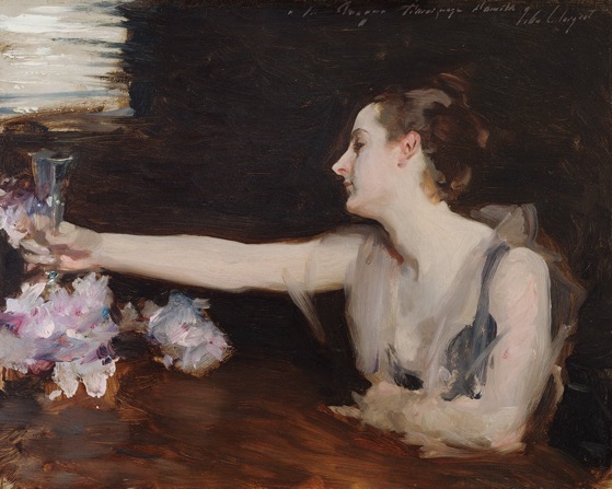 From The Collection Of… 2 in a series – Madame Gautreau Drinking A Toast, 1882-1883, John Singer Sargent, Isabella Stewart Gardner Museum