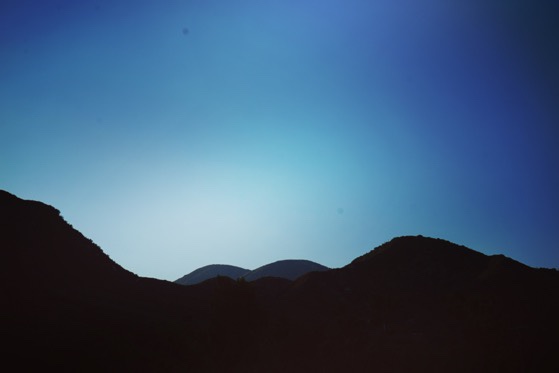 My Los Angeles 92: Dusk in the San Gabriel Mountains via Instagram