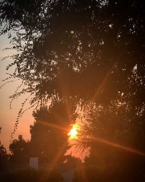 Smoky Sunset in Los Angeles via Instagram