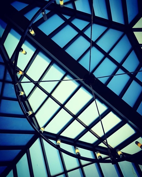 Architectural Atrium Abstract via Instagram