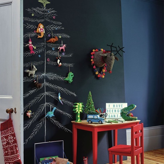 Alternative Christmas tree ideas to make a statement via Ideal Home