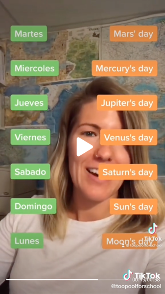 Historical Stories About The  Names Of The Days of the Week via TooPoolForSchool on TikTok [Video] [Shared]