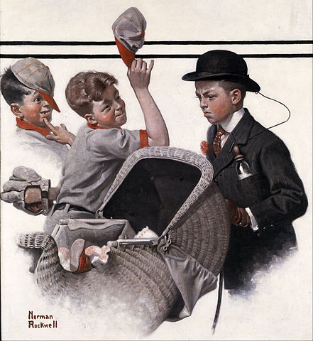 Norman Rockwell’s Lamppost Trick via Futility Closet [Creativity] [Shared]