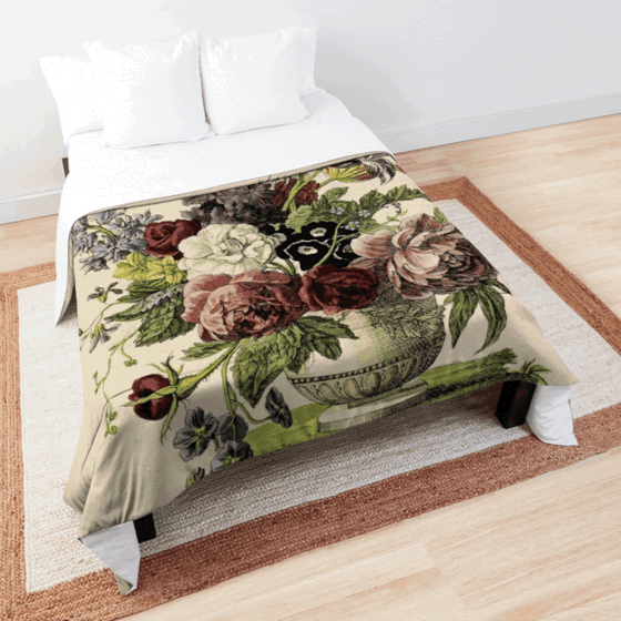 Product Highlight: Nederlandsch bloemwerk (Dutch Flower Arrangements) from 1794 Comforter and More by Douglas E. Welch Design and Photography [Shopping & Gifts]