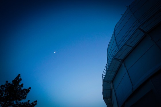 The moon over The 100” Telescope, Mount Wilson Observatory via Instagram [Photography]