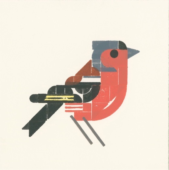 Letterpress Prints of Birds Printed Using Lego Bricks via Kottke [Shared]