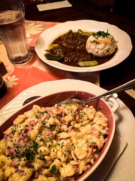 Beer and Dinner at Gasthaus Grabmüller, Vienna, Austria  [Photography]