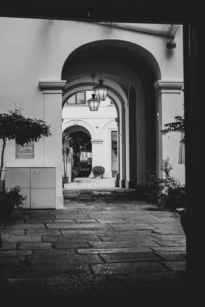 Doorway and Courtyard, Vienna Architecture 48, Vienna, Austria [Photography]