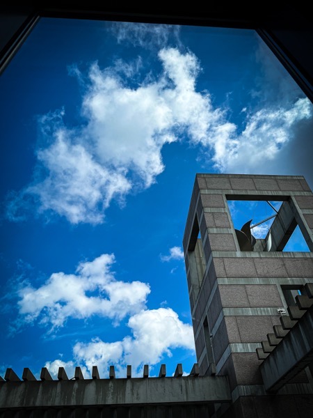 Skirball and Sky, Skirball Cultural Center, Los Angeles, California  [Photography]