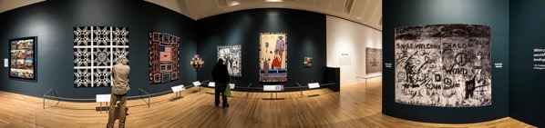 Quilt Panorama from “Fabric of a Nation: American Quilt Stories”, Skirball Cultural Center, Los Angeles, California  [Photography]