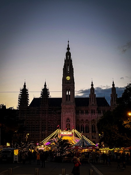 Town Hall/Rathaus with circus, Vienna Architecture 61 Vienna, Austria  [Photography]