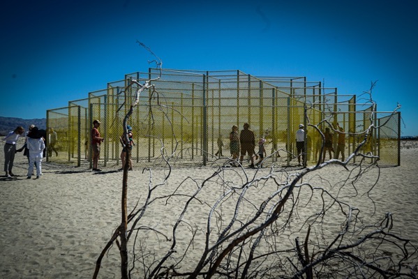 No.1225 Chainlink by Rana Begum at Desert X, Coachella Valley, California  [Photography]