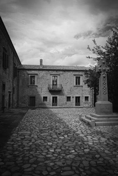Prints Available: Courtyard, Castello Nelson, Bronte, Sicily, Italy  [Photography]