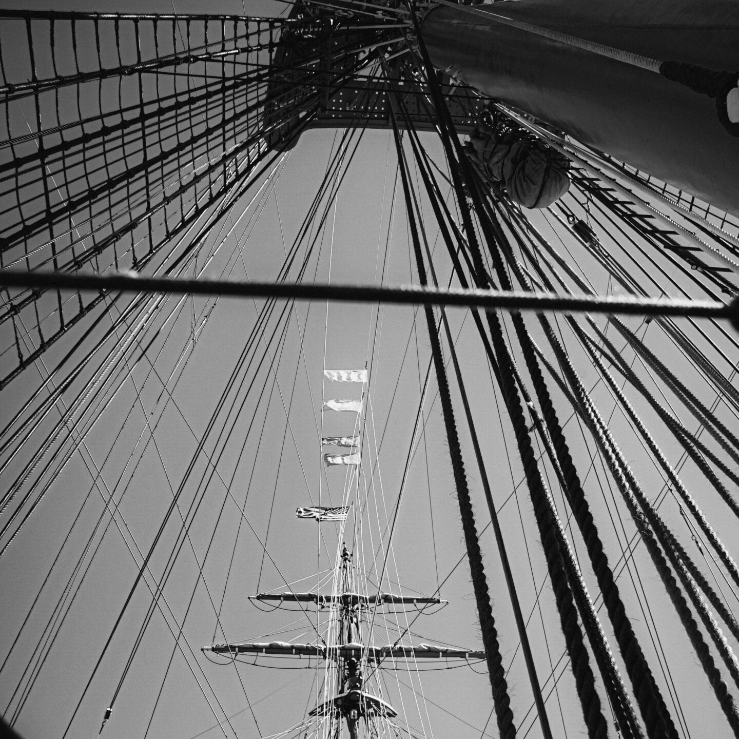 Mast View 5, The Amerigo Vespucci from Italy, Visits Los Angeles (2 photos) [Photography]