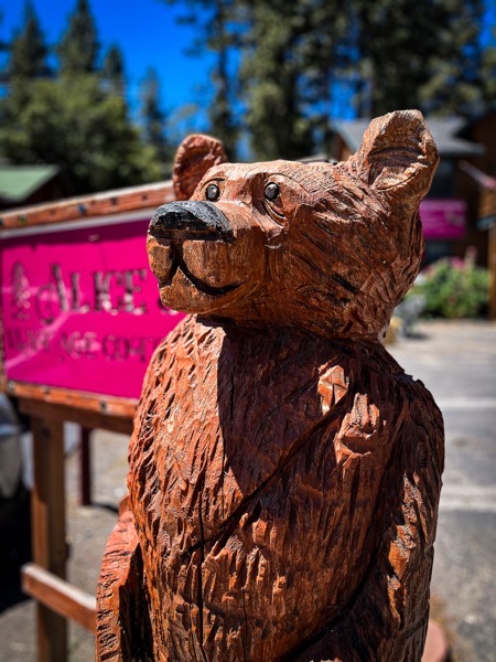 Bear Chainsaw Sculpture, Wrightwood, California