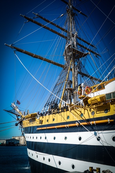 Port Side, The Amerigo Vespucci from Italy, Visits Los Angeles 