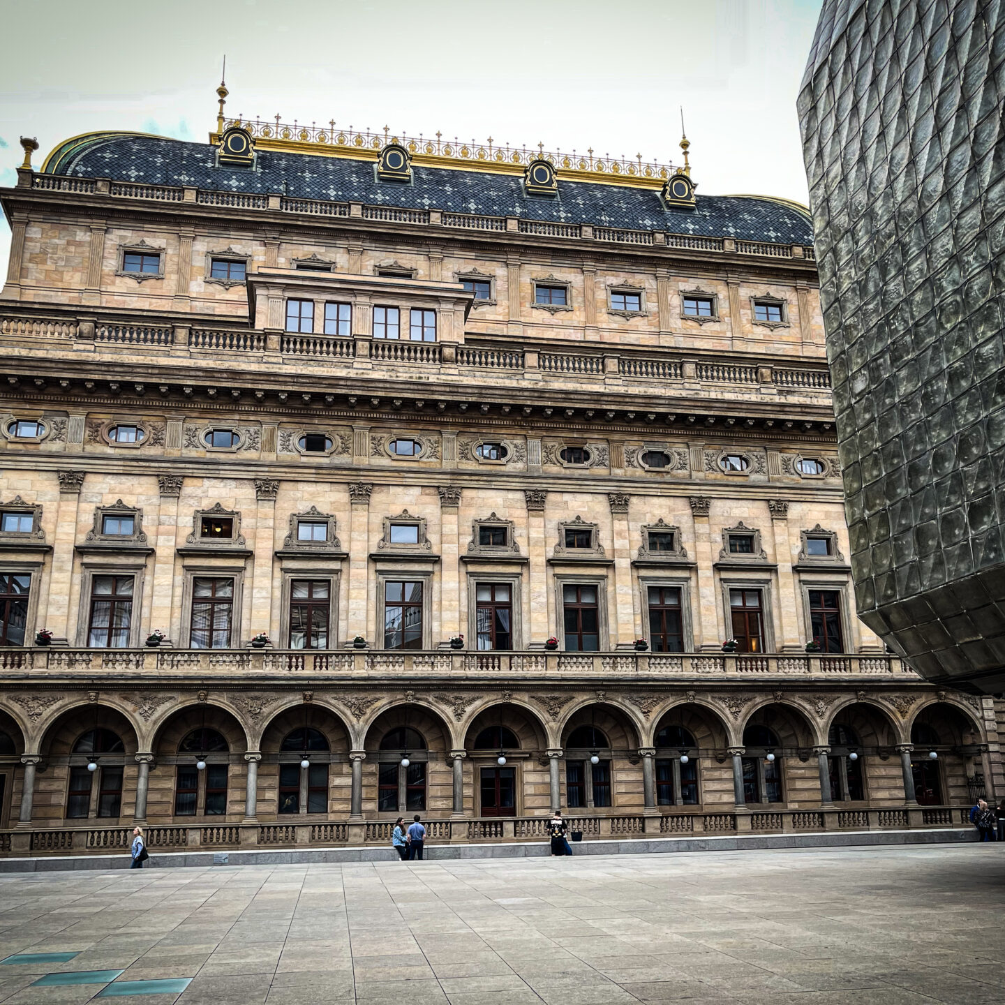 Piazzeta Národního divadla (National Theater Plaza), Prague, Czechia [Photography]