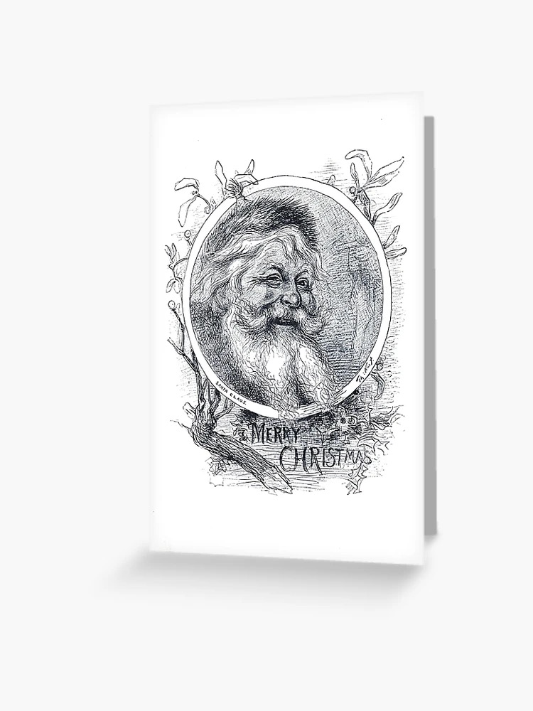 Order Now! Vintage Santa Etching by Thomas Nast Christmas Cards from Douglas E. Welch Design and Photography [For Sale]