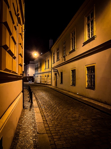 Evening Street Scene, Prague, Czechia