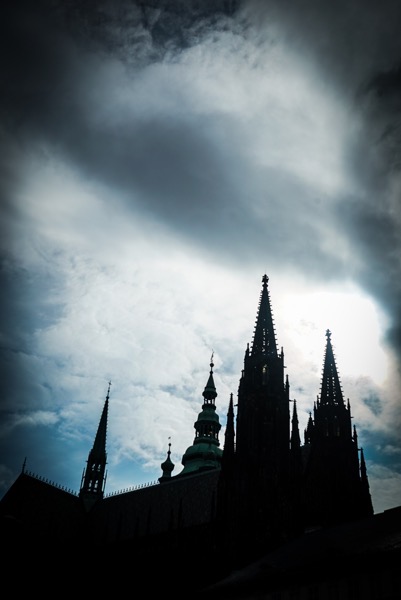 St. Vitus Cathedral Silhouette,  Prague Architecture 20, Prague, Czechia (2 photos)