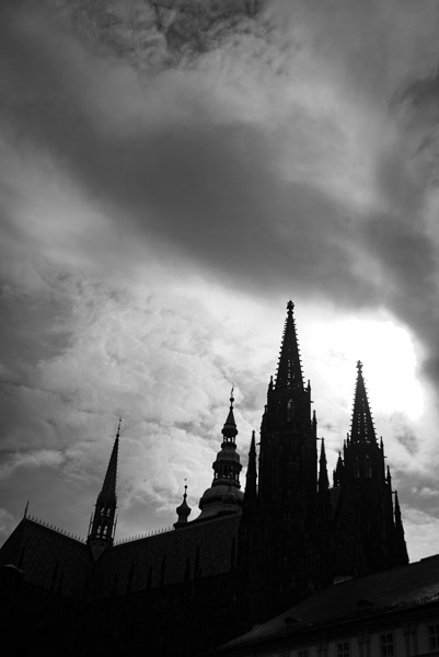 St. Vitus Cathedral Silhouette,  Prague Architecture 20, Prague, Czechia (2 photos)