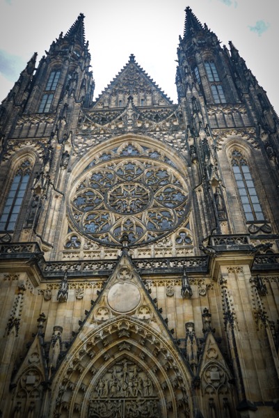 St. Vitus Cathedral Silhouette,  Prague Architecture 20, Prague, Czechia (2 photos) [Photography]