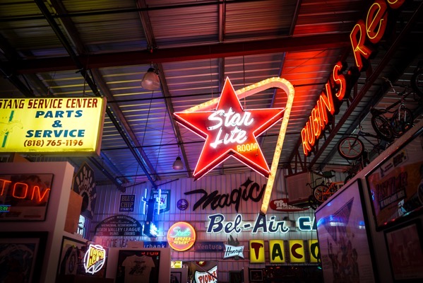 Neon Signs and Other Signage, Valley Relics Museum, Van Nuys, California