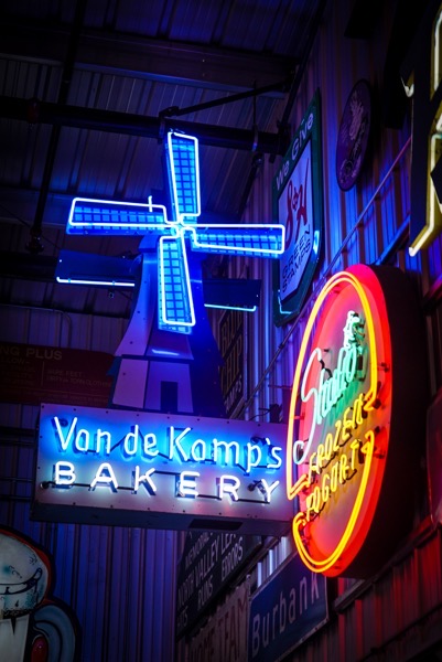 an de Kamp’s Bakery Neon Sign, Valley Relics Museum, Van Nuys, California