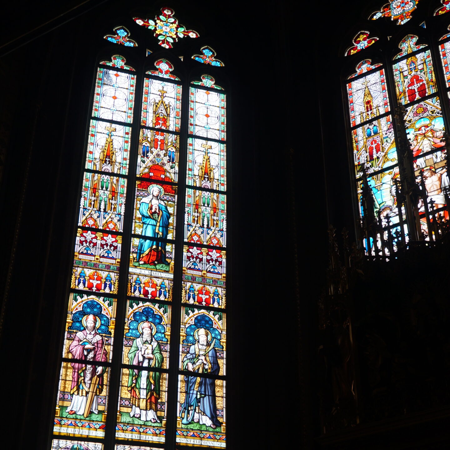 Stained Glass, St. Vitus Cathedral, Prague Architecture 39, Prague, Czechia [Photography]