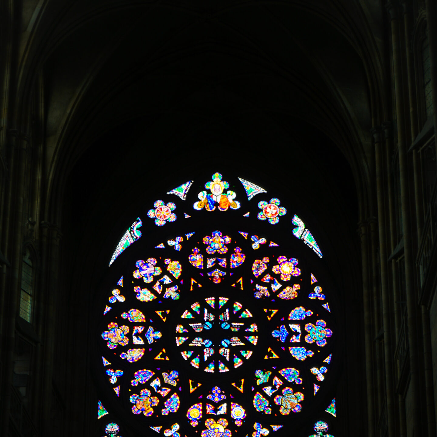 Stained Glass, St. Vitus Cathedral, Prague Architecture 43, Prague, Czechia [Photography]